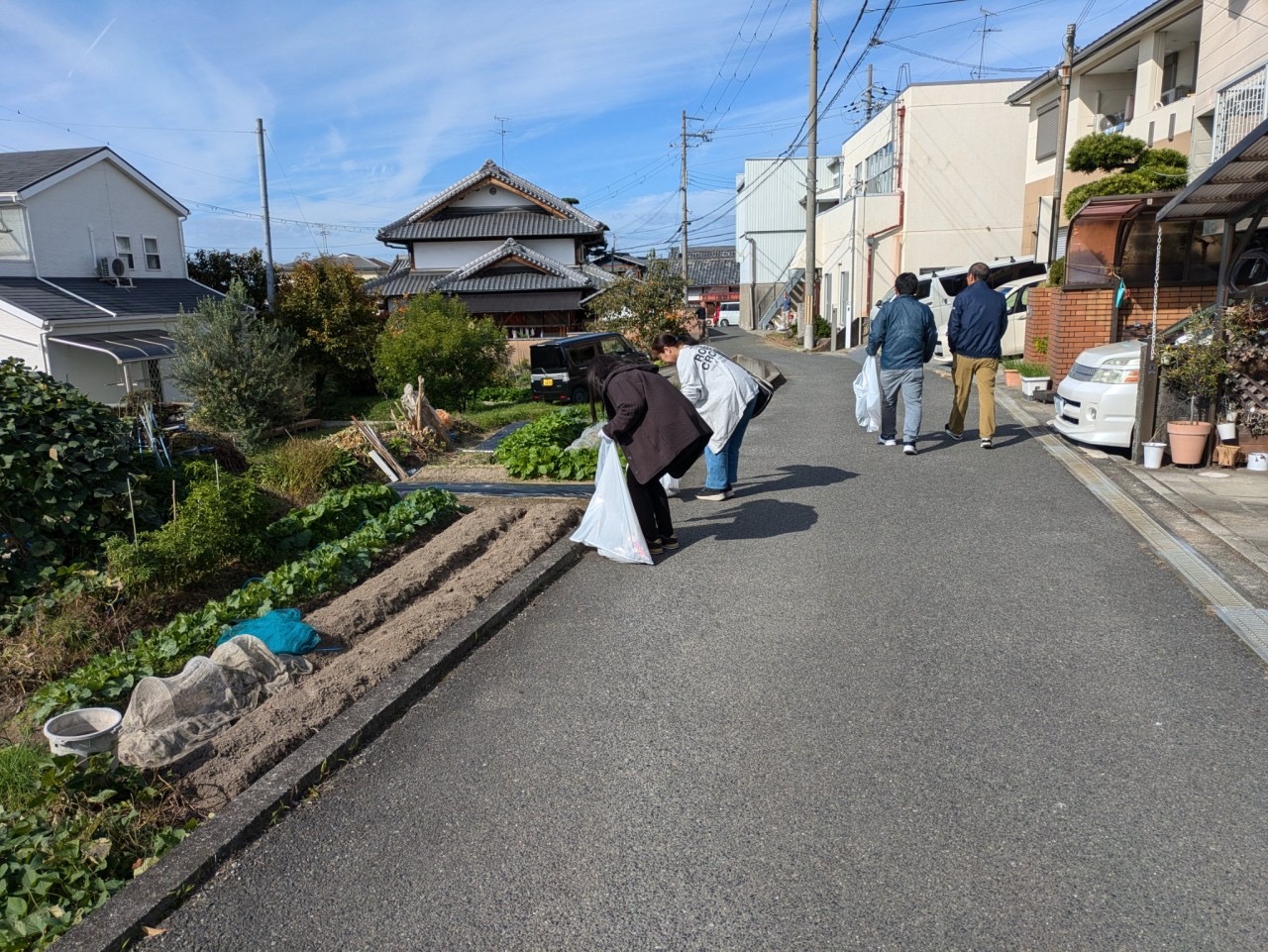 秋の環境美化運動　防災訓練